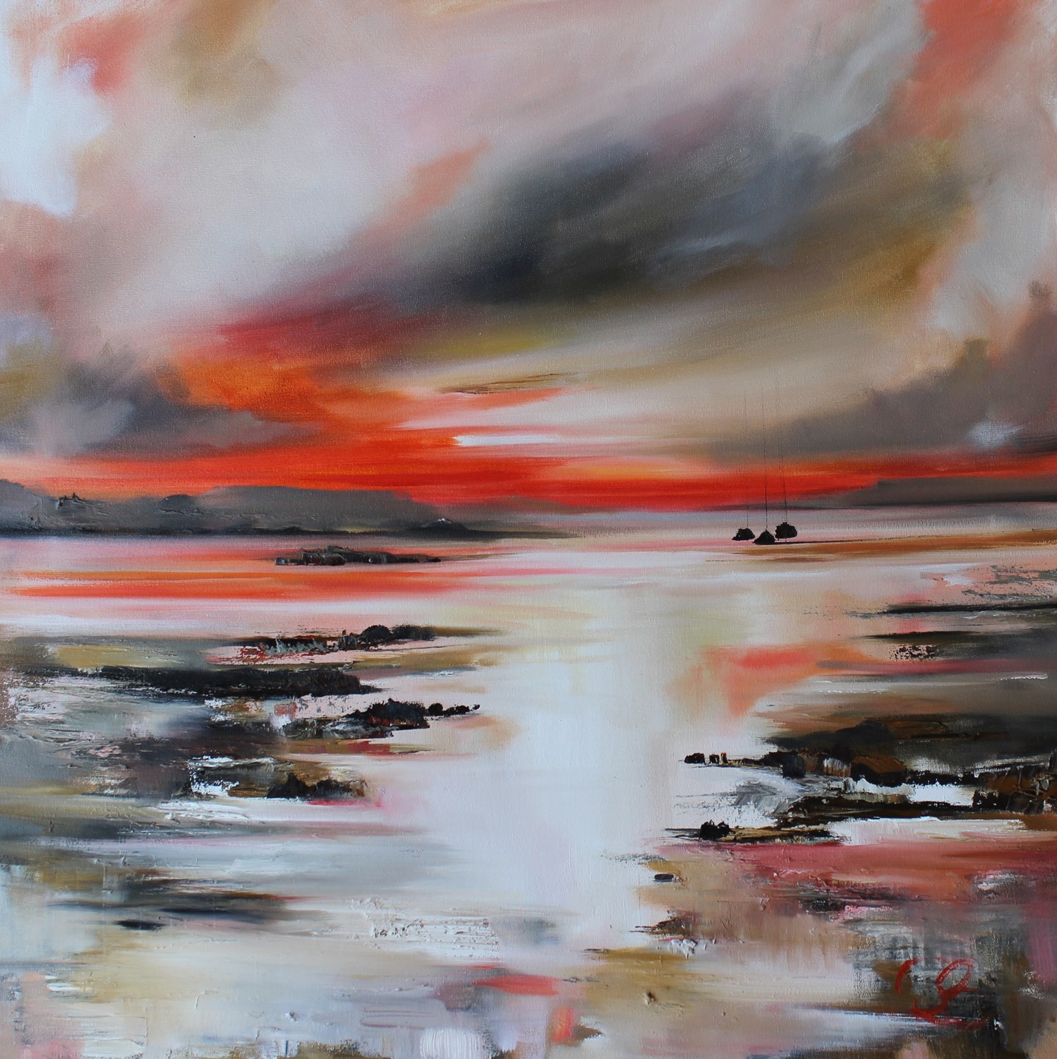 'Sudden Sunset' by artist Rosanne Barr